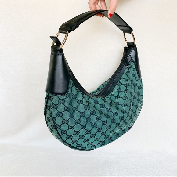 NWT Authentic Gucci GG Woven Borsa Zip Hobo Bag - Picture 4 of 8